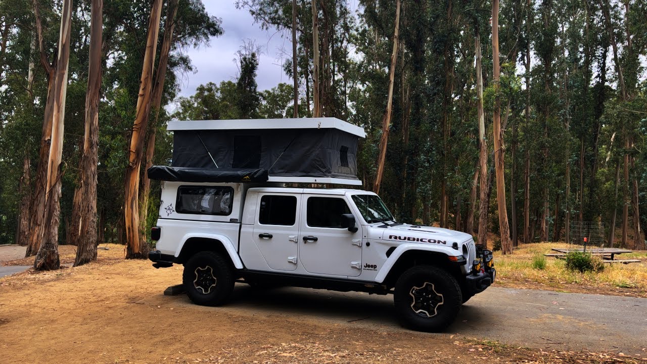 Jeep Gladiator with AT Overland Atlas Camper, Popping the Top