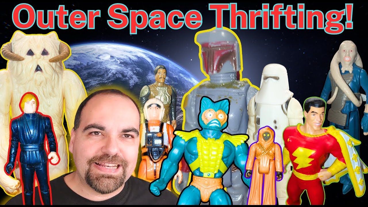 Vintage He-Man & Star Wars Toy Haul ! Plus Shazam Statue / Bust in Epic Sci-Fi Thrifting  !!