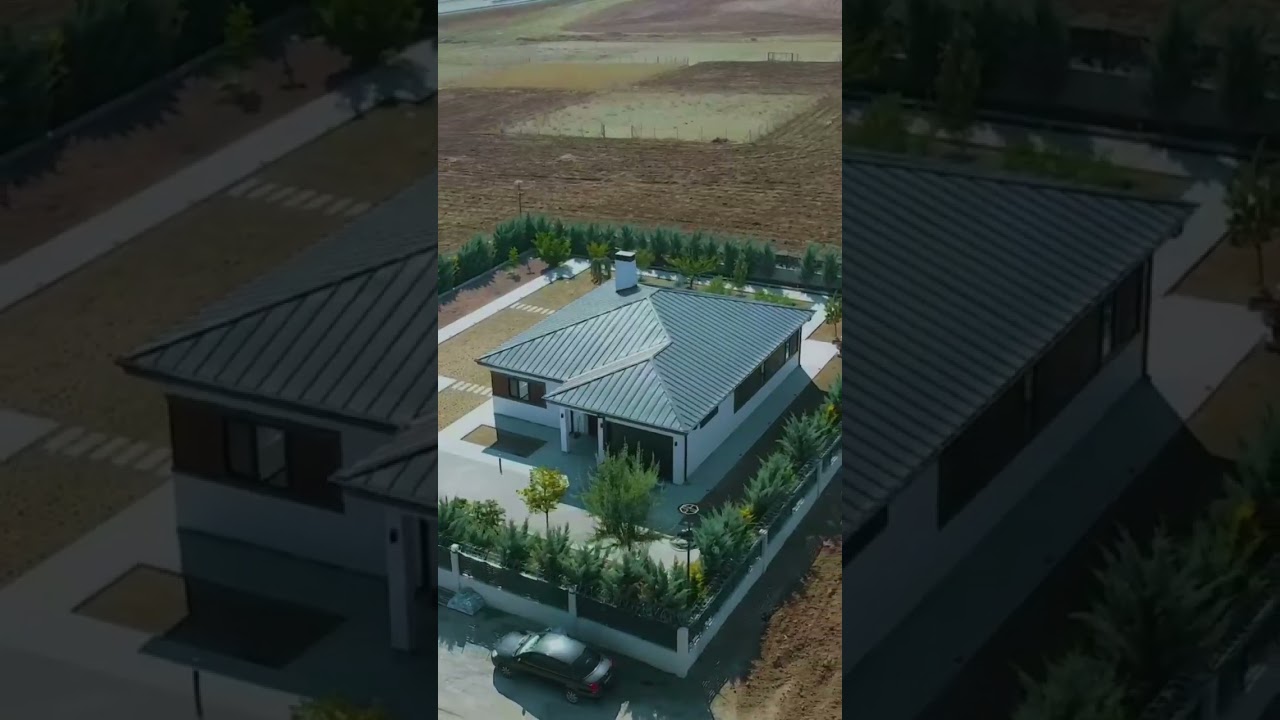 Ankara/G&ouml;lbaşı, Ballıkpınar b&ouml;lgesine tasarladığımız villamızın drone &ccedil;ekimi #shorts