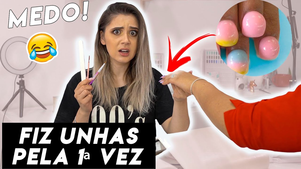 DESAFIO: FIZ UNHAS DE ACRILICO A OUTRA PESSOA | Joana Gentil