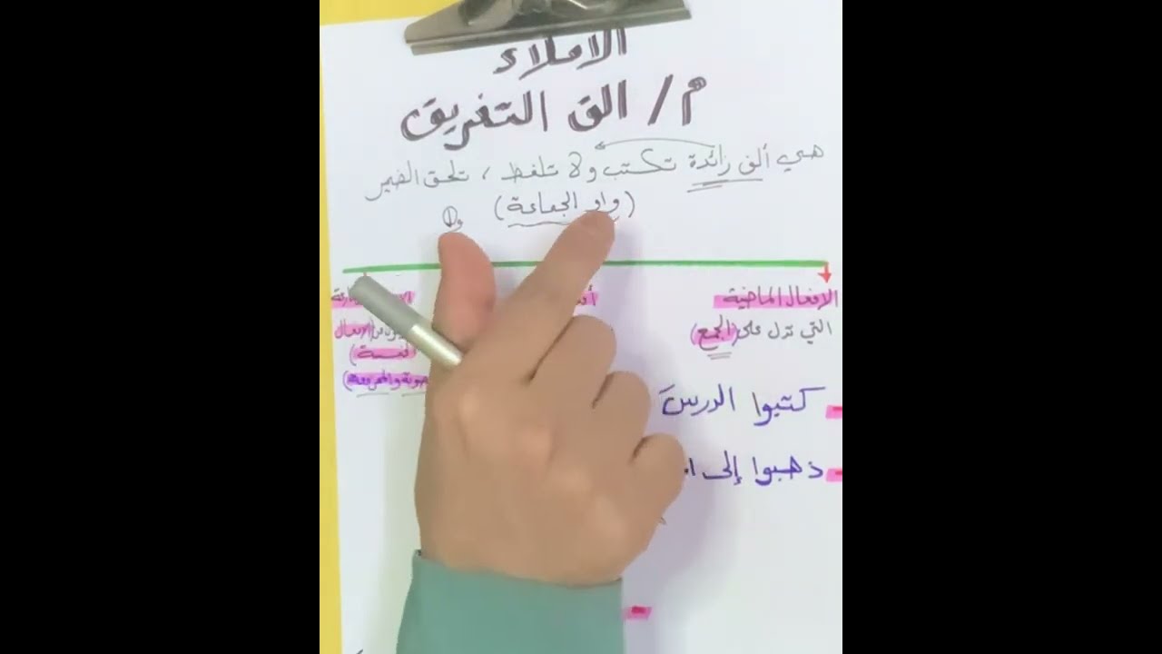 الف التفريق للصف الاول متوسط / مع حل التمارين بالتفصيل