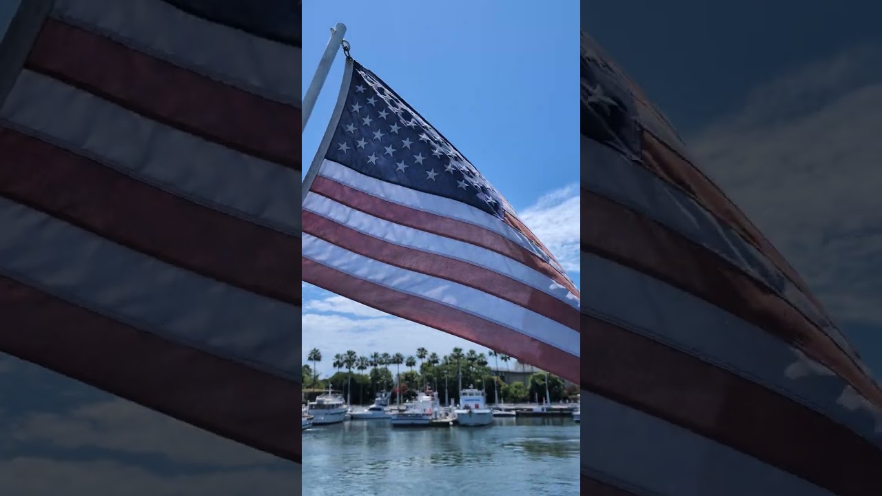 Los Angeles, Long Beach, Queensway Bay 1. California. June 24, 2024.