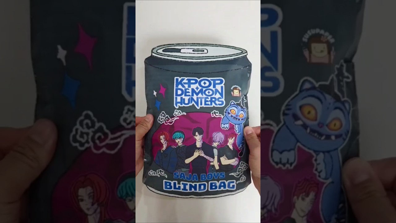 Kpop Demon Hunters Blind Bag 케이팝 데몬 헌터스 블라인드백 #sajaboys #huntrix #papercraft #paperdiy #papersquishy