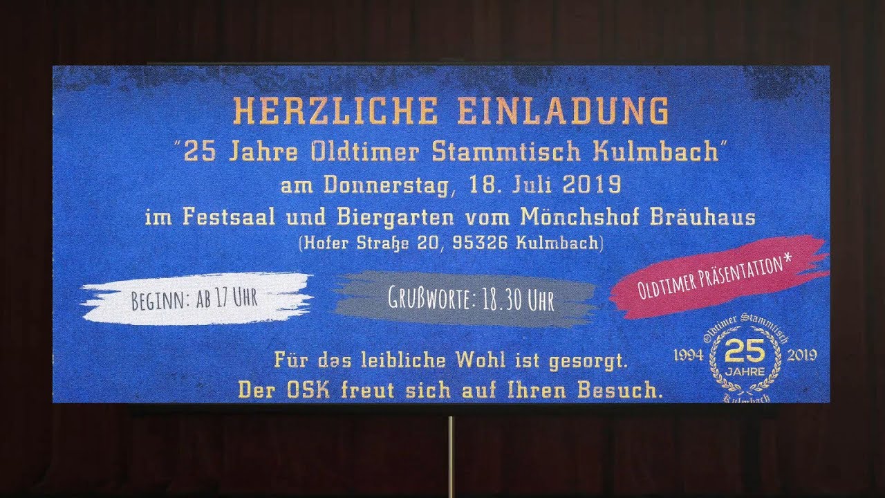 25 Jahre Oldtimerstammtisch Kulmbach