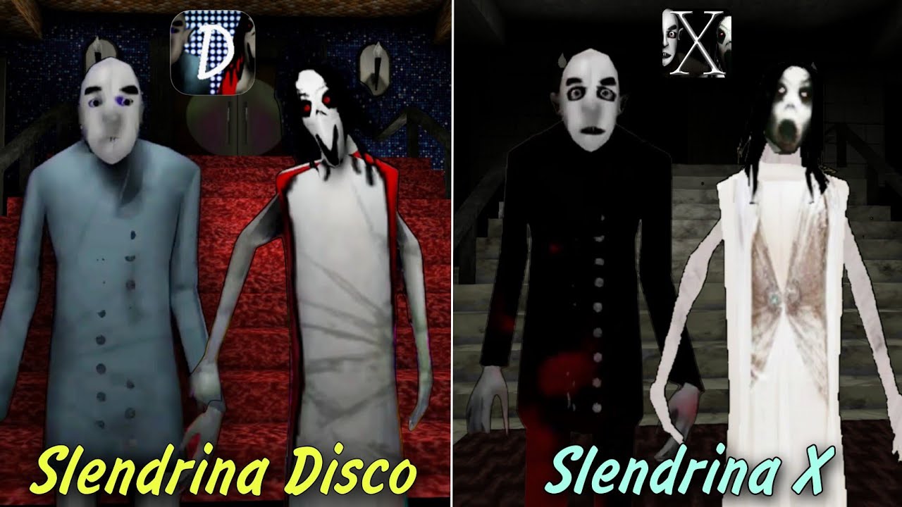 Slendrina: Disco vs Slendrina: X (slendrina's 10th anniversary special mod)