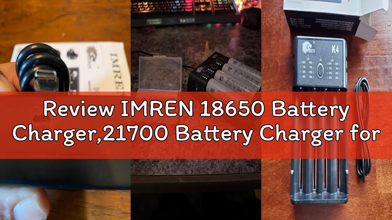 Review IMREN 18650 Battery Charger,21700 Battery Charger for 3.7V 14500 10400 18500 18350 18650 1870