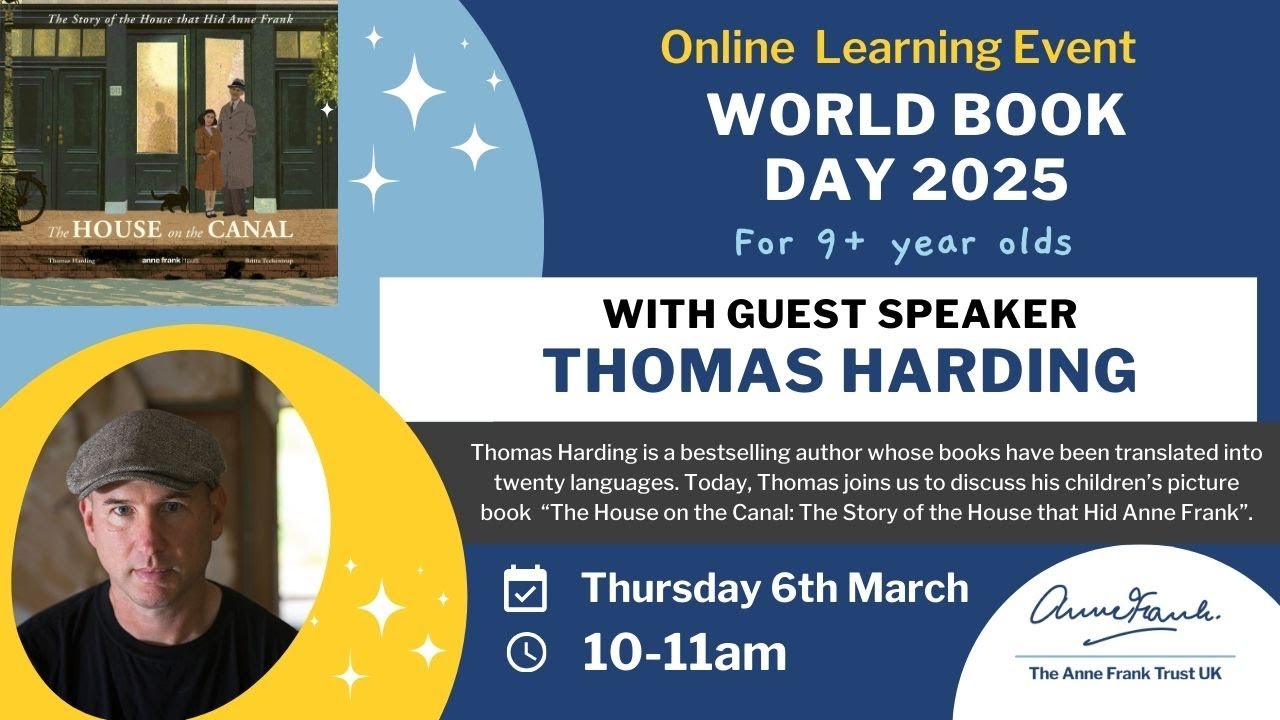 World Book Day 2025 Online Learning Event with Thomas Harding recorded on 6th March 2025