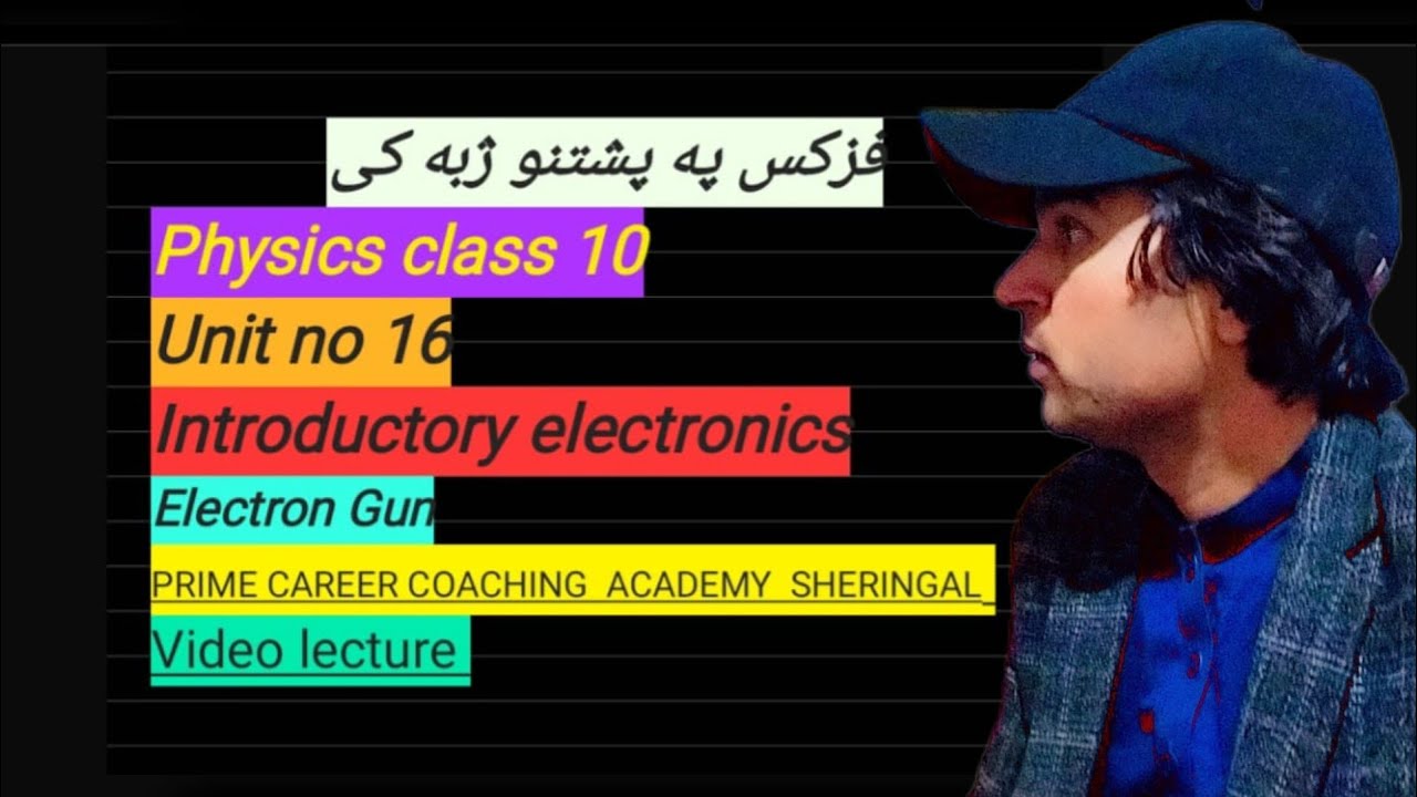 Electron gun (cathode ray tube) - (pashto) - pcca sgl - physics 10 - (unit 16) - introductory elec