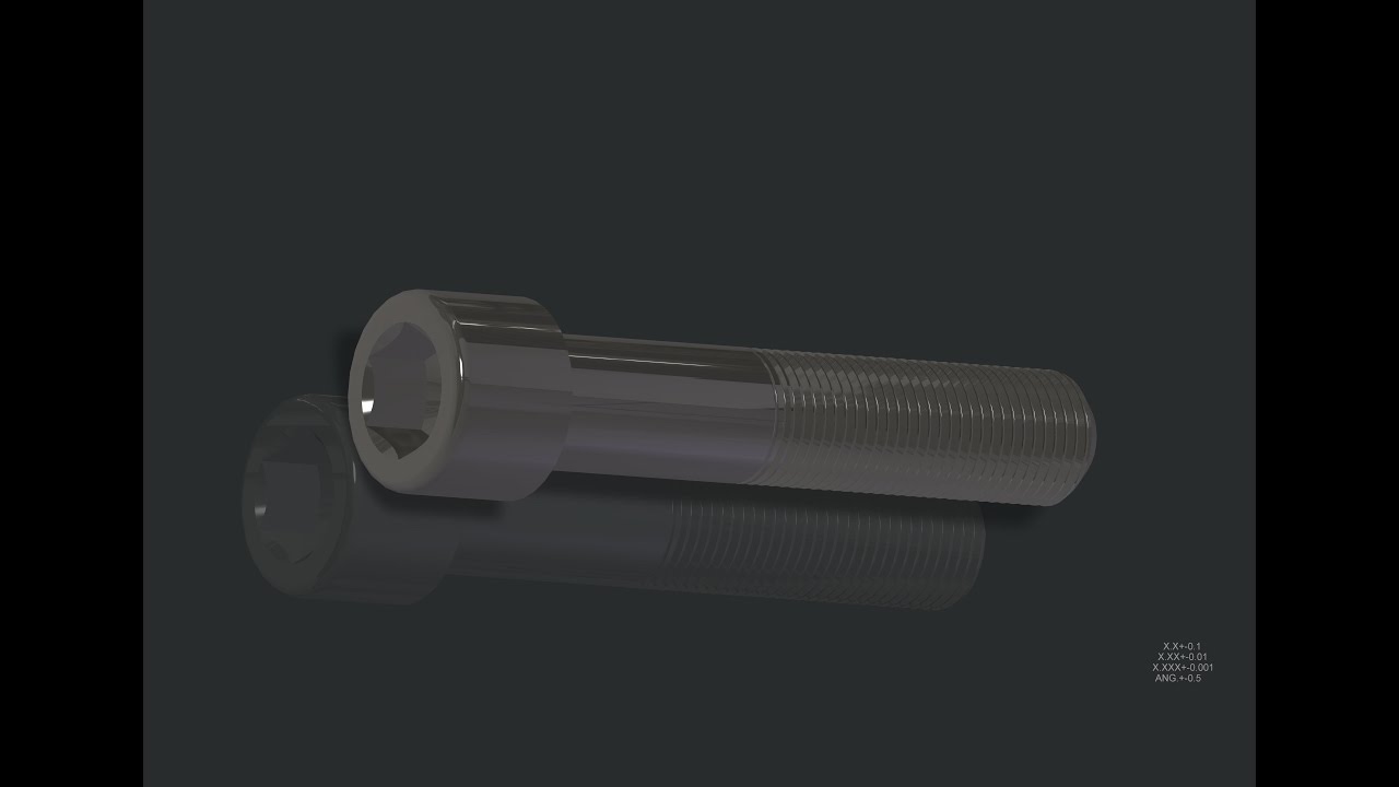 Socket Head Cap Screw  [Creo Parametric 3.0]