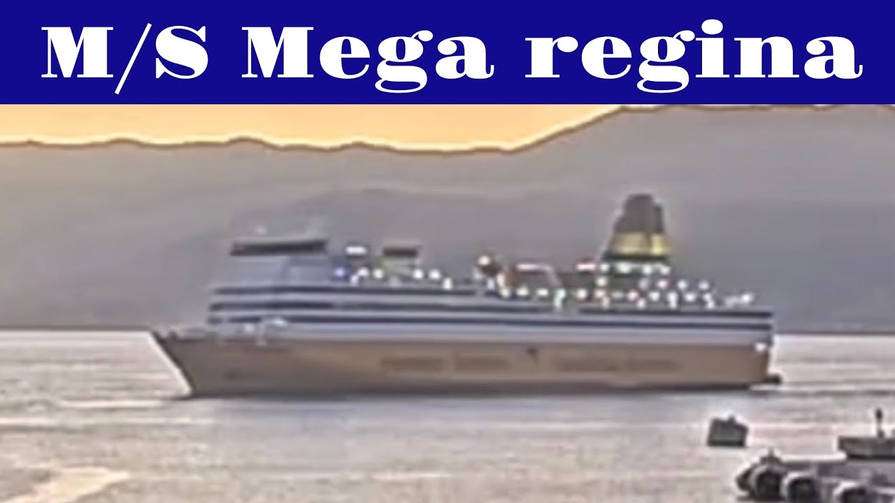 Corsica-Sardinia ferries: M/S Mega regina arriving to Ajaccio
