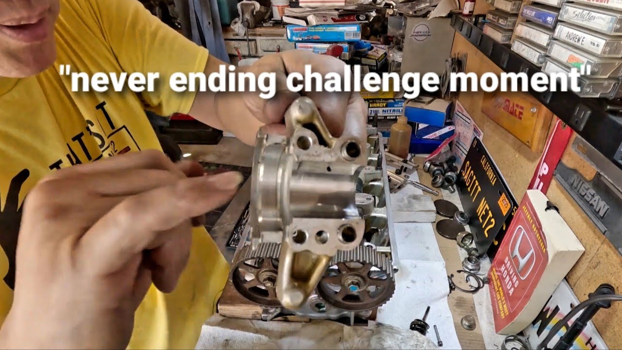 Difficulty of H22 cylinder head not having original camshaft retainers!