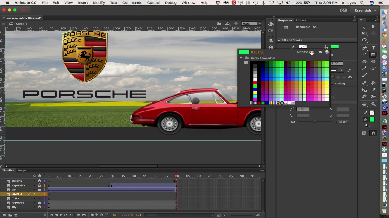 Animate CC: How to Animate a Mask