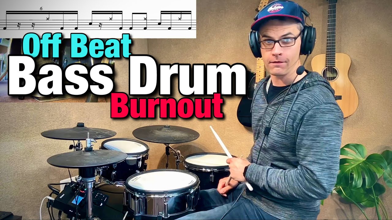 Off Beat Bass Drum Burnout | Drum Lesson by Dex Star (Advanced Off Beat Hi Hat Kick Groove)