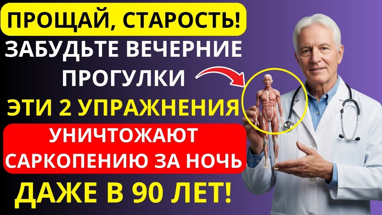 Эти 2 домашних упражнения строят мышцы и побеждают саркопению – подтверждено наукой