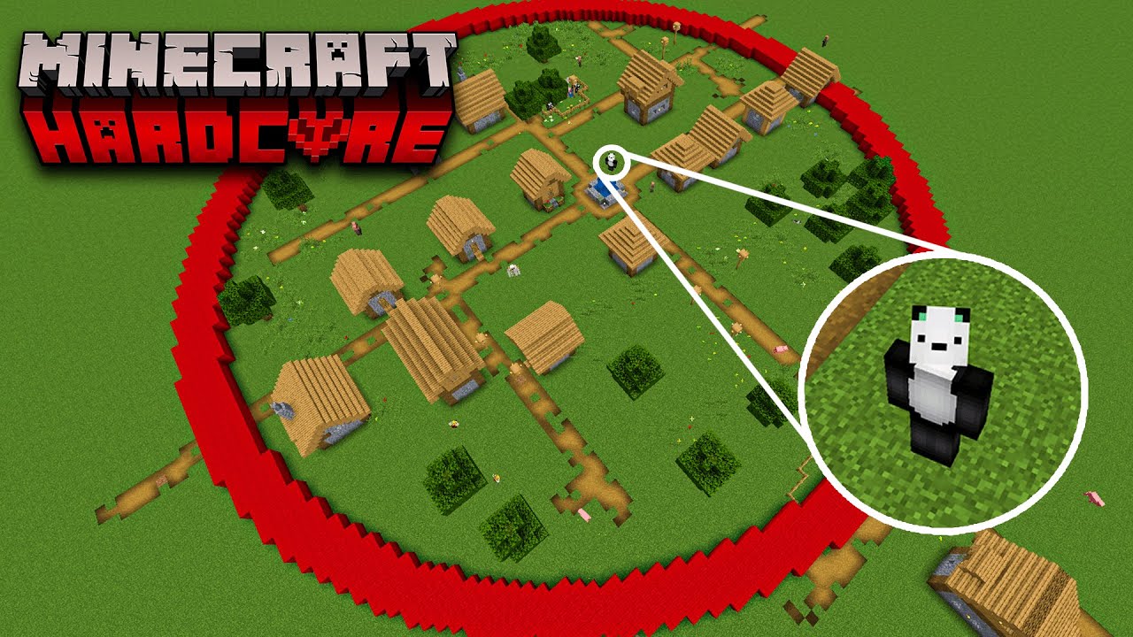 Je dois finir Minecraft dans ce CERCLE ROUGE en HARDCORE !
