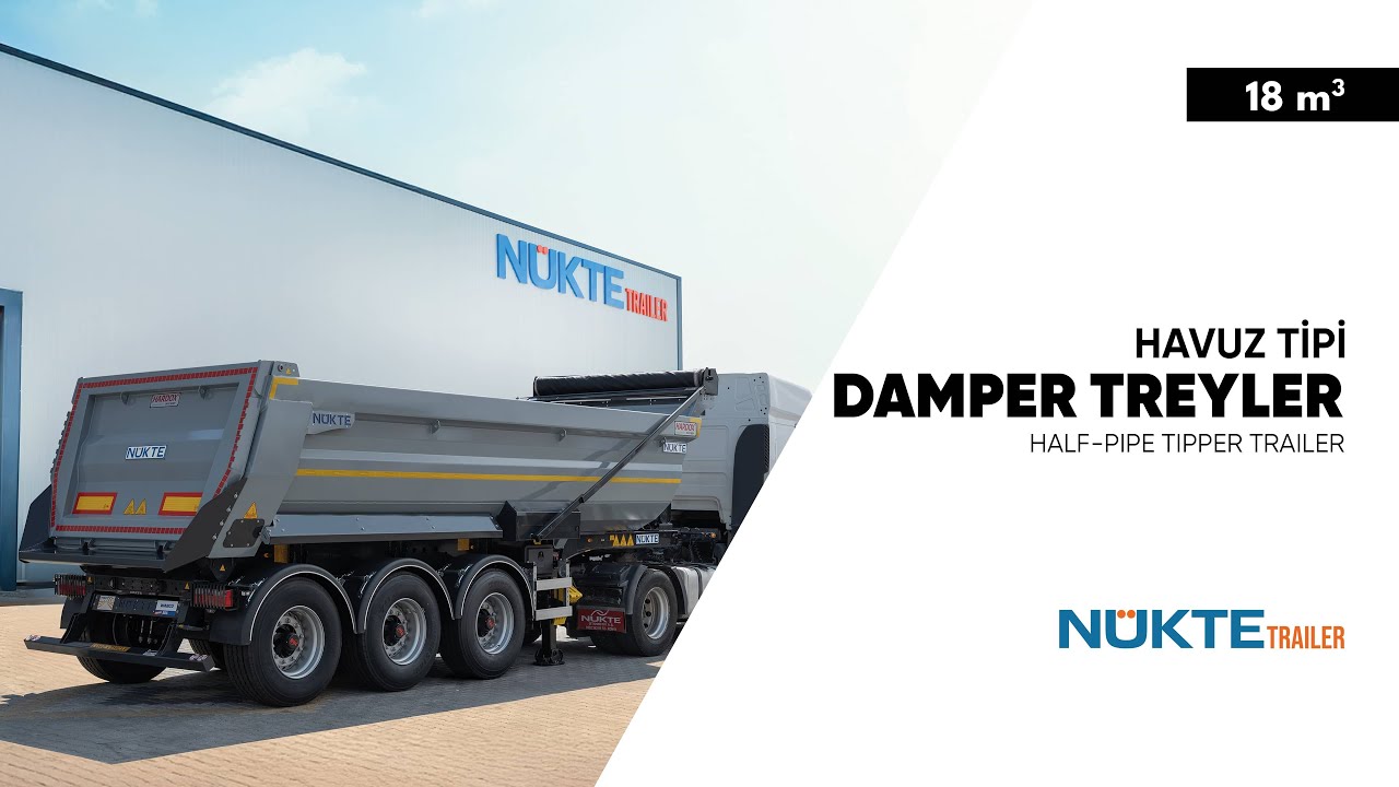 18 m³ Havuz Tipi Damper Treyler | Ölçü Tanıtım Videosu