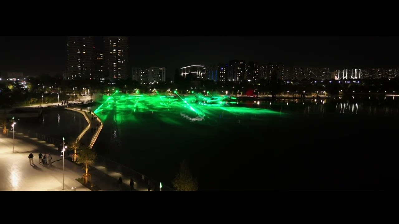 Освещение набережной озера Сайран, г. Алматы / Lighting of the Sairan Lake Embankment