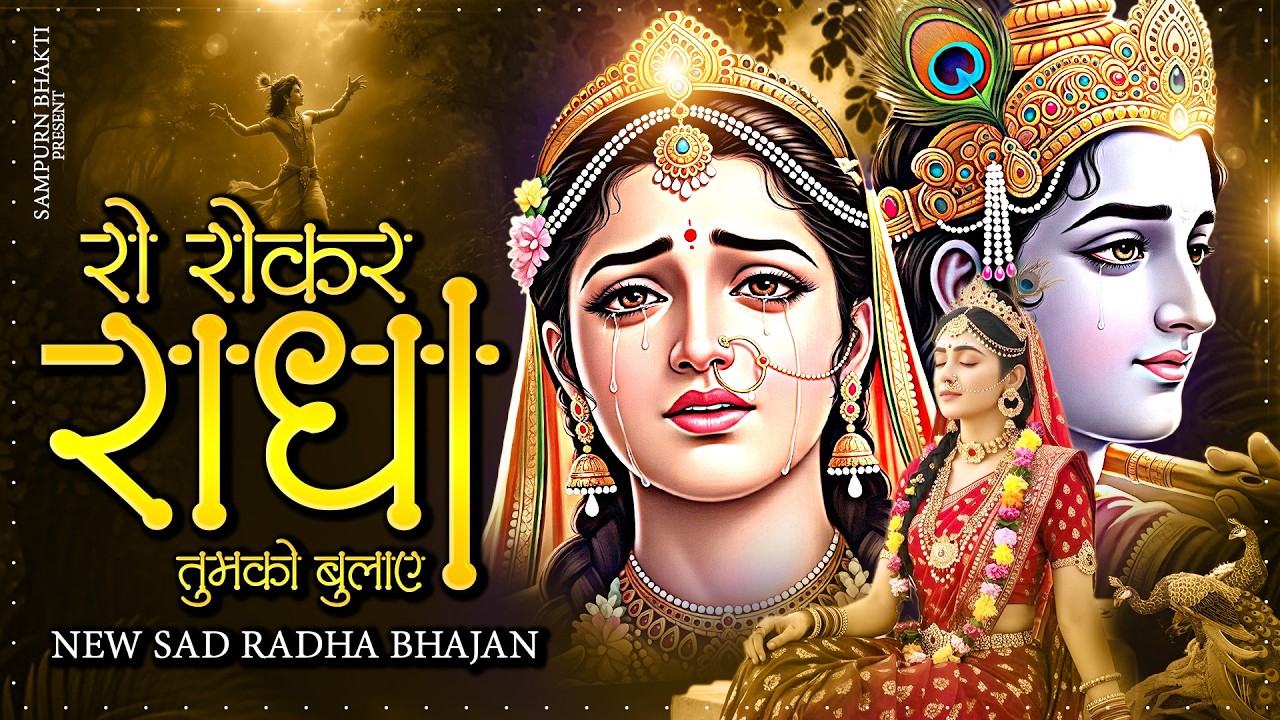 रो रोकर राधा तुमको बुलाए | Radha Bhajan | Krishna Bhajan | Sad Bhajan | New Radha Krishna Bhajan
