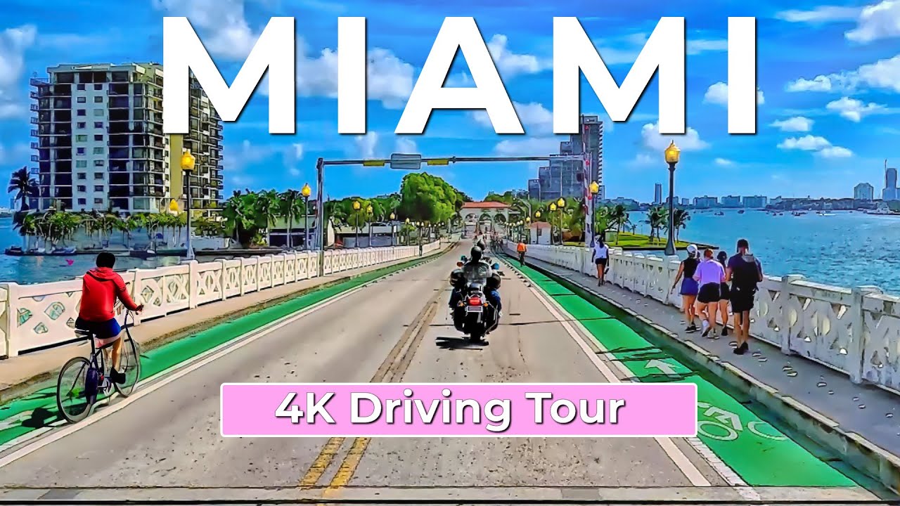 MIAMI 4K - Driving from Downtown to Miami Beach