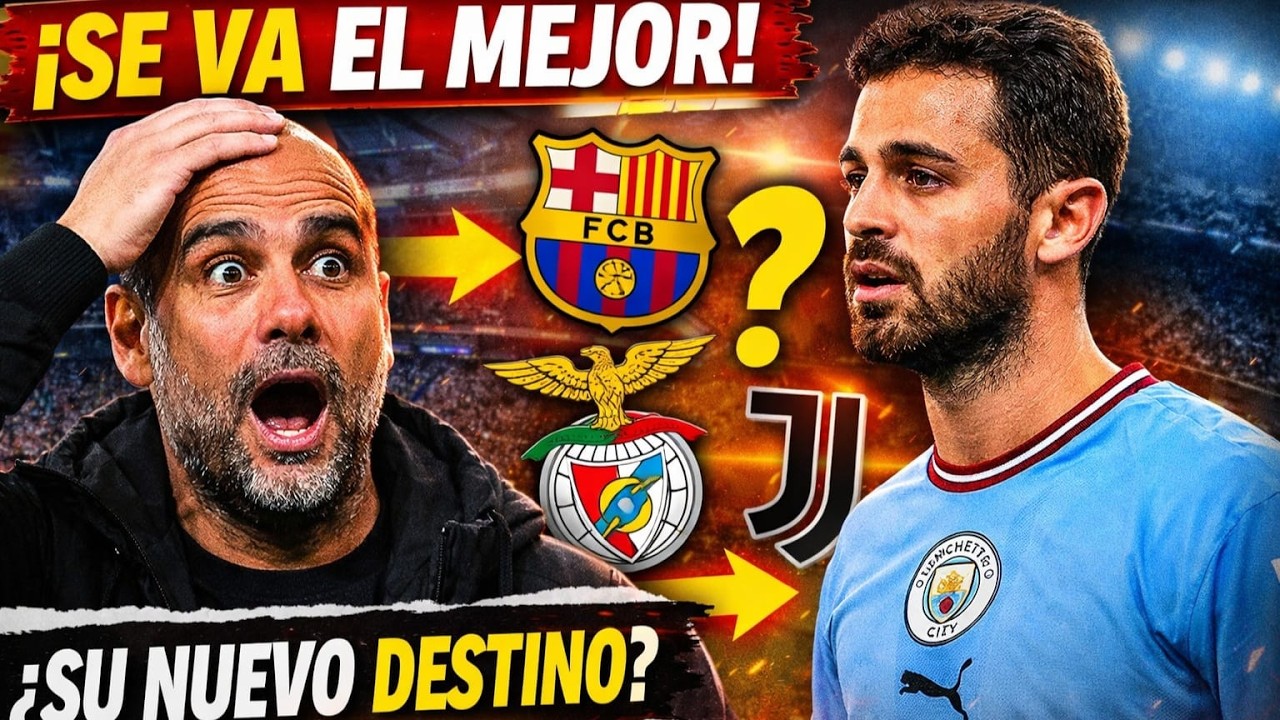 ¡GUARDIOLA LO ARRUINO!! BERNARDO SILVA DECIDE ABANDONAR EL CITY