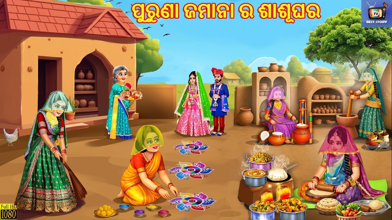 Puruna jamana ra sasughara | ପୁରୁଣା ଜମାନା ର ଶାଶୂଘର | Odia Stories | Odia Moral Story | Odia Cartoon