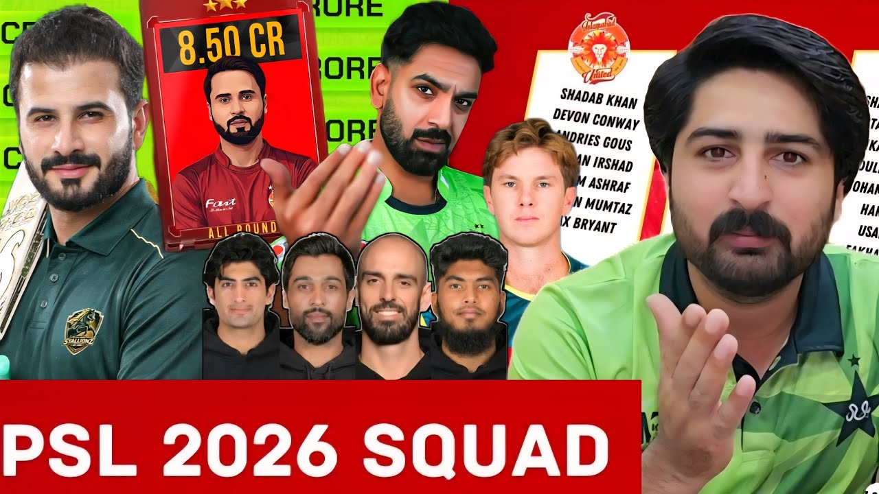PSL Auction All Time Squad Finalise | Who Win Auction? | Haris Rauf in Lahore Qalandars 