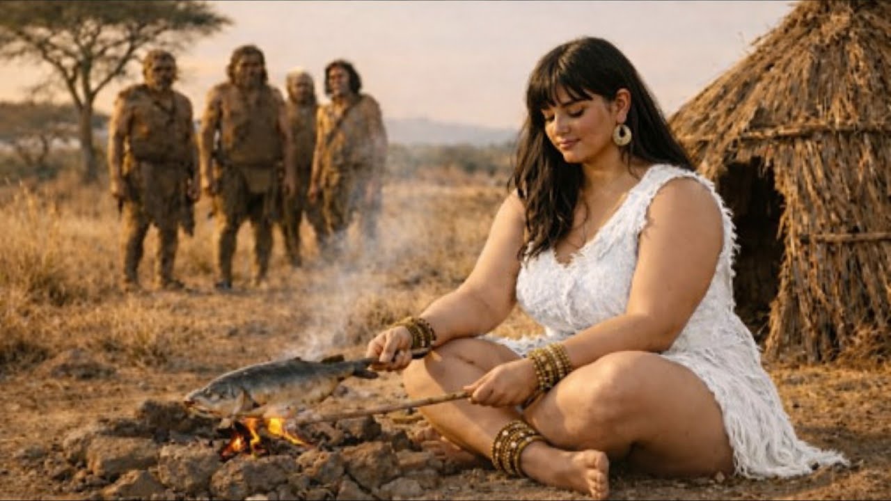 ✨ Millions of Years Ago: Echoes of the Savannah: The Blue Dress & The Brave Herd 🐂💙