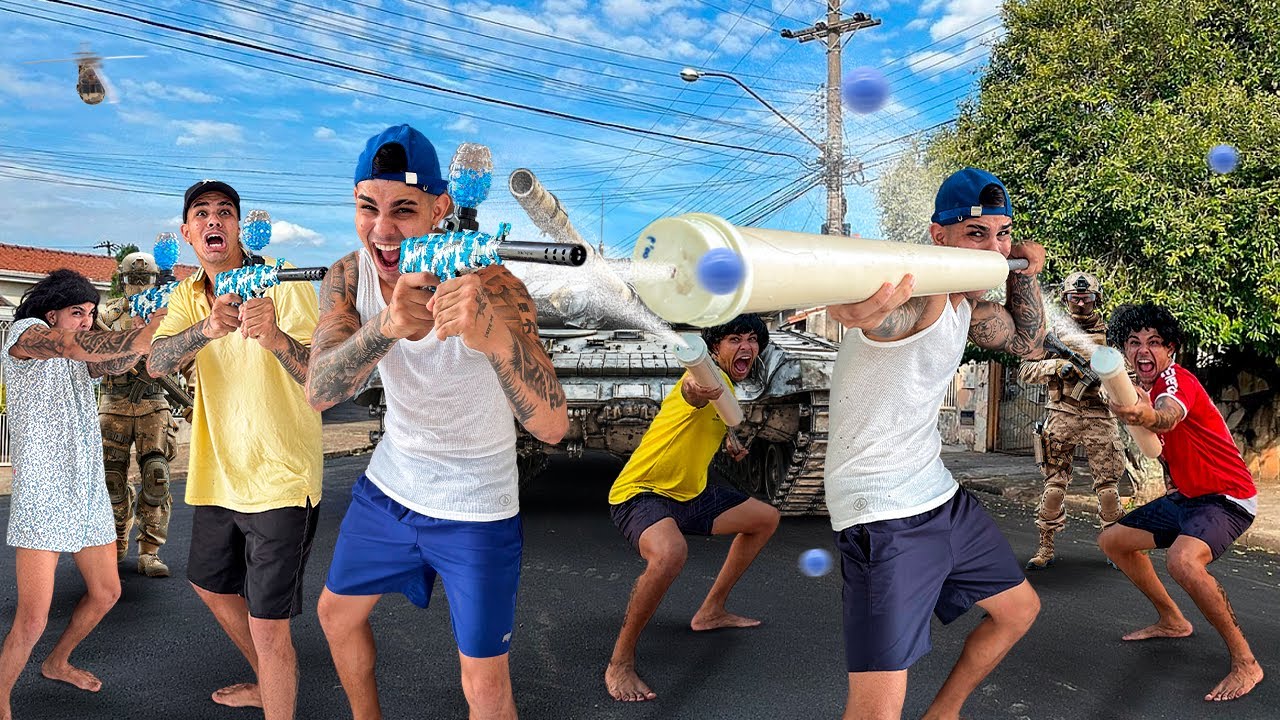 EMILIANO E A ARMA DE GEL VS A BOMBA D&rsquo;&Aacute;GUA
