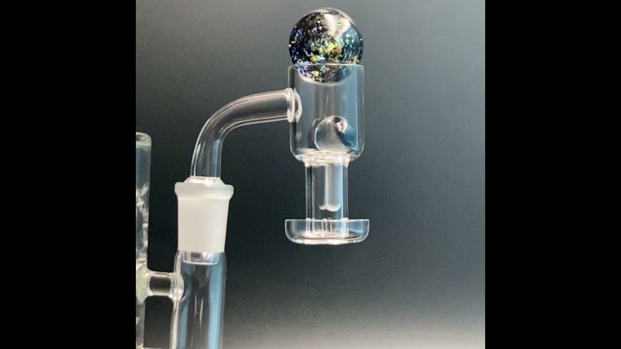 Terp slurper Set w/ dichro marble & clear pill