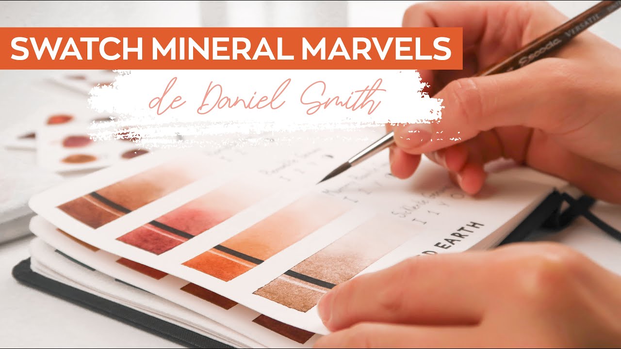 SWATCH AQUARELLE 🎨 Je teste les 36 couleurs du coffret Mineral Marvels de Daniel Smith