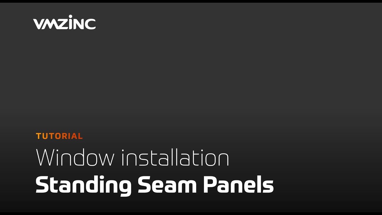 UK - Window Installation - VMZINC Standing seam