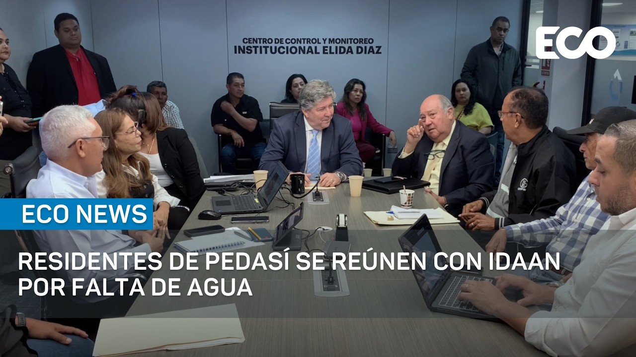 Residentes de Pedasí se reúnen con Idaan por falta de agua | #EcoNews