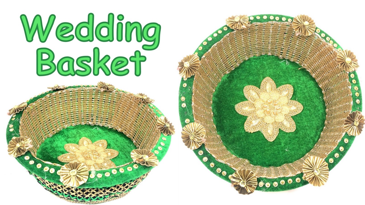 DIY - How to make decorative wedding basket? Christmas Chocolate gift Basket