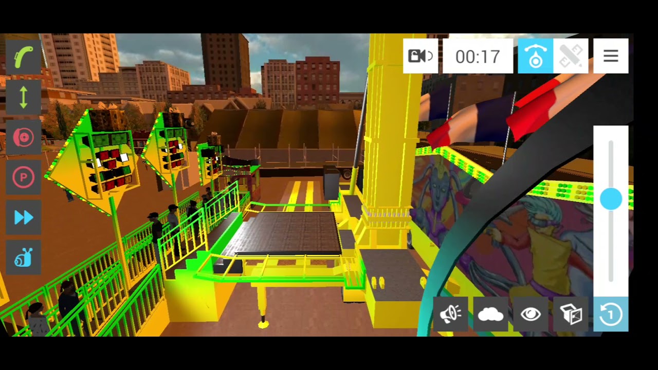 Funfair ride simulator 4 