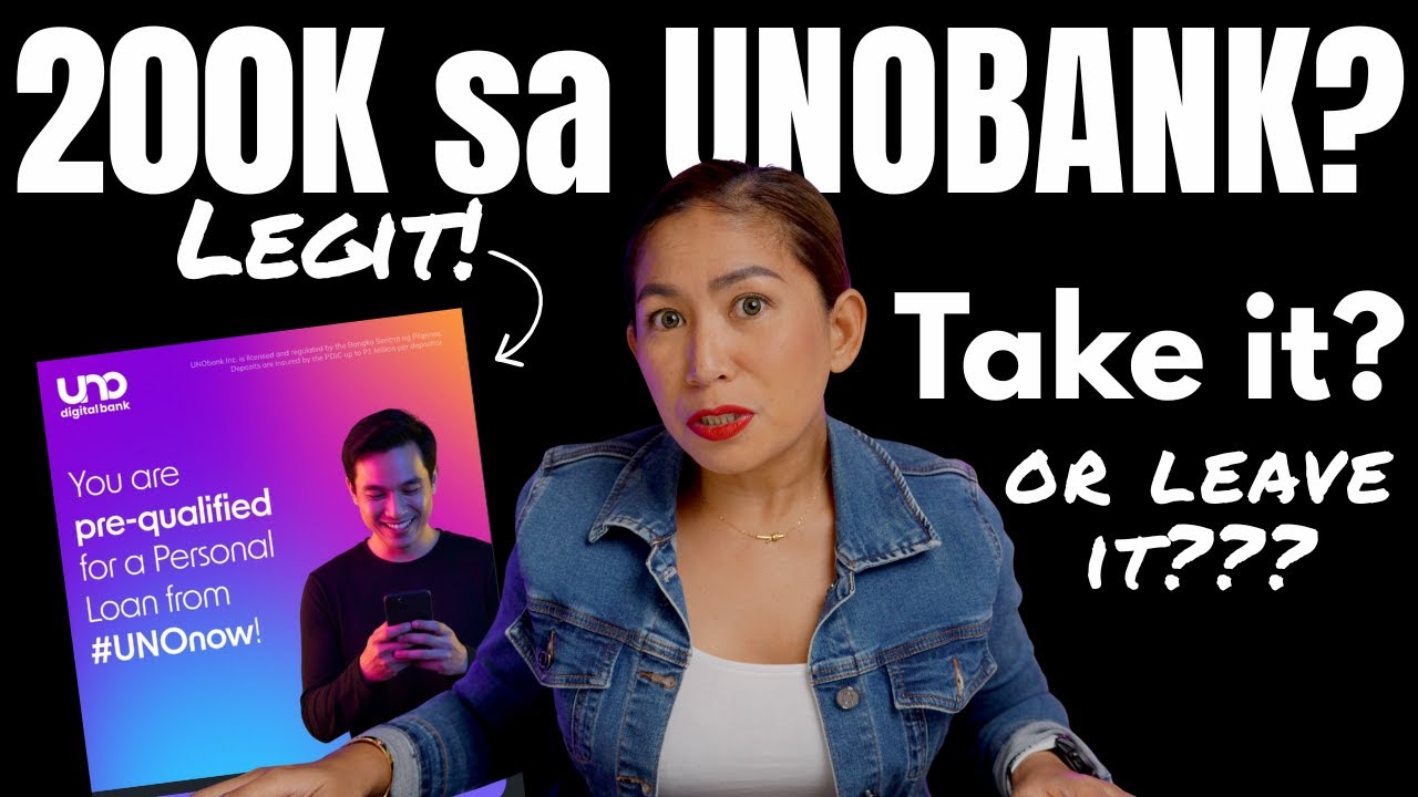 Pre approved sa Unobank 200K (up to) Legit Cash Loan Offer, Leave It or take It?