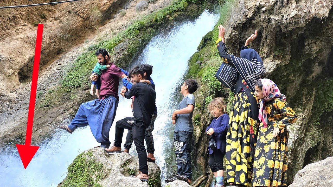 Khersan family's trip to Atashgah waterfall: a day full of joy and pleasure