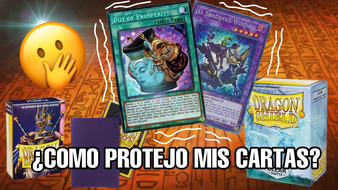 CARTAS A PRUEBA DE AGUA 💧 - YUGIOH COMO PROTEGO MIS NAIPES *triple mica*