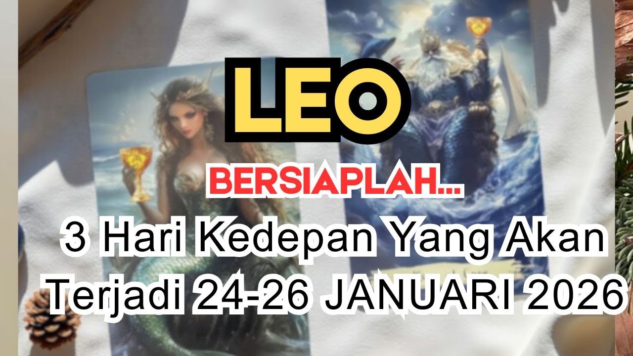 LEO ✨️ BERSIAPLAH‼️ 3 HARI KEDEPAN YANG AKAN TERJADI DIKEHIDUPANMU 👀 24-26 JANUARI 2026