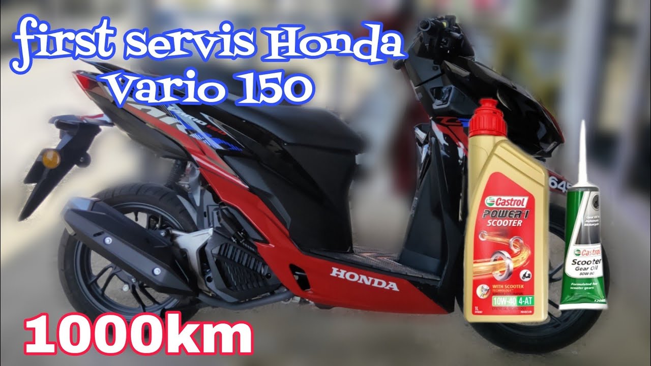 Cara tukar minyak hitam dan minyak gearbox honda vario 150