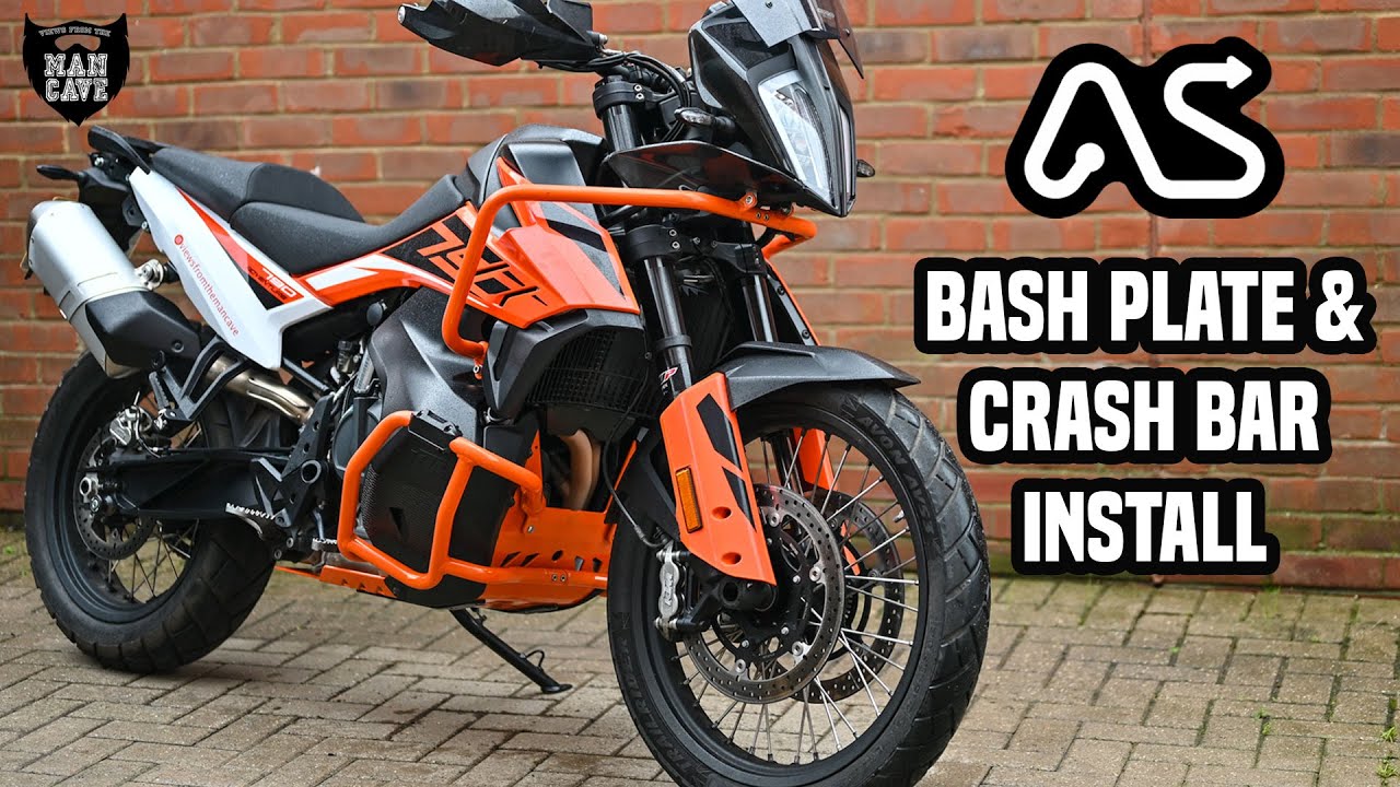 KTM 790 Adventure — установка защитной пластины и дуг безопасности Adventure Spec