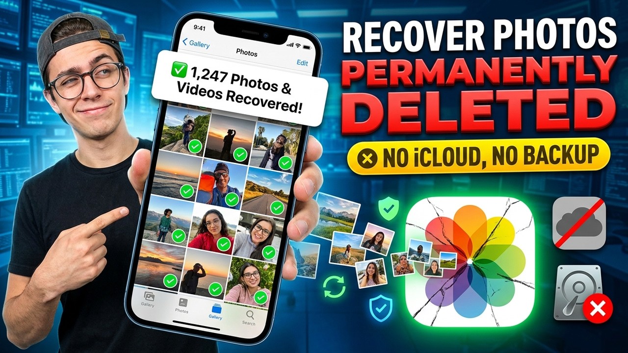🔄 RECOVER Permanently Deleted Photos & Videos iOS 2026 ✅ iPhone/iPad Without iCloud Backup