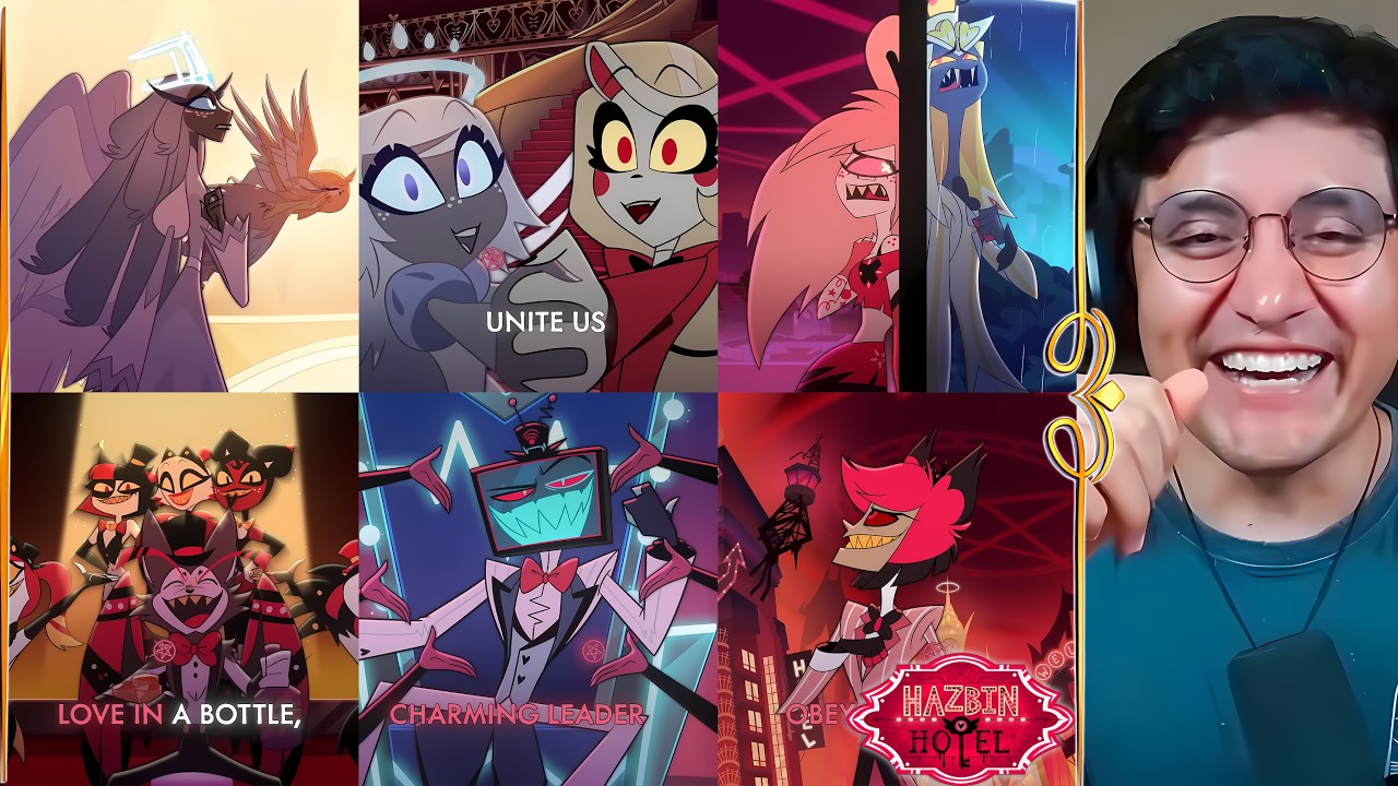 JUGANDORCRITICON REACCIONANDO A TODAS LAS CANCIONES (AHORA SI)  DE HAZBIN HOTEL S2