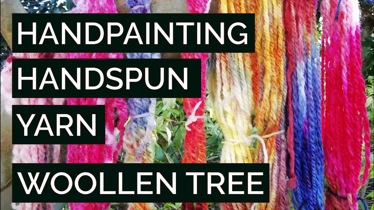 A Splash of Colour | Hand dyeing handspun yarn for Saori weaving