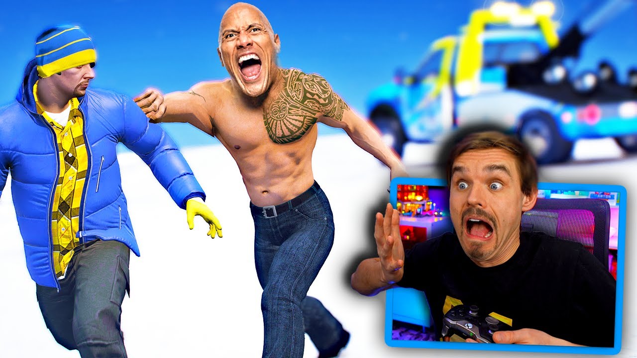 In GTA 5.. Escaping from THE ROCK! Don't say THIS to him! (Insane!)