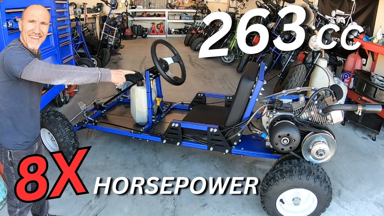 263cc Bolt-Together Go-Kart Rips