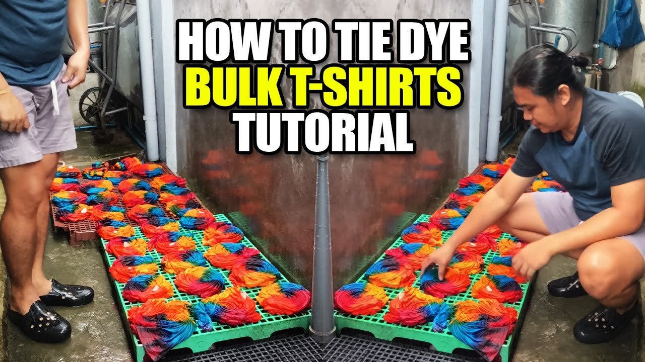 How to Tie Dye (BULK TSHIRTS from start to finish) Tali at Kulay Tutorial