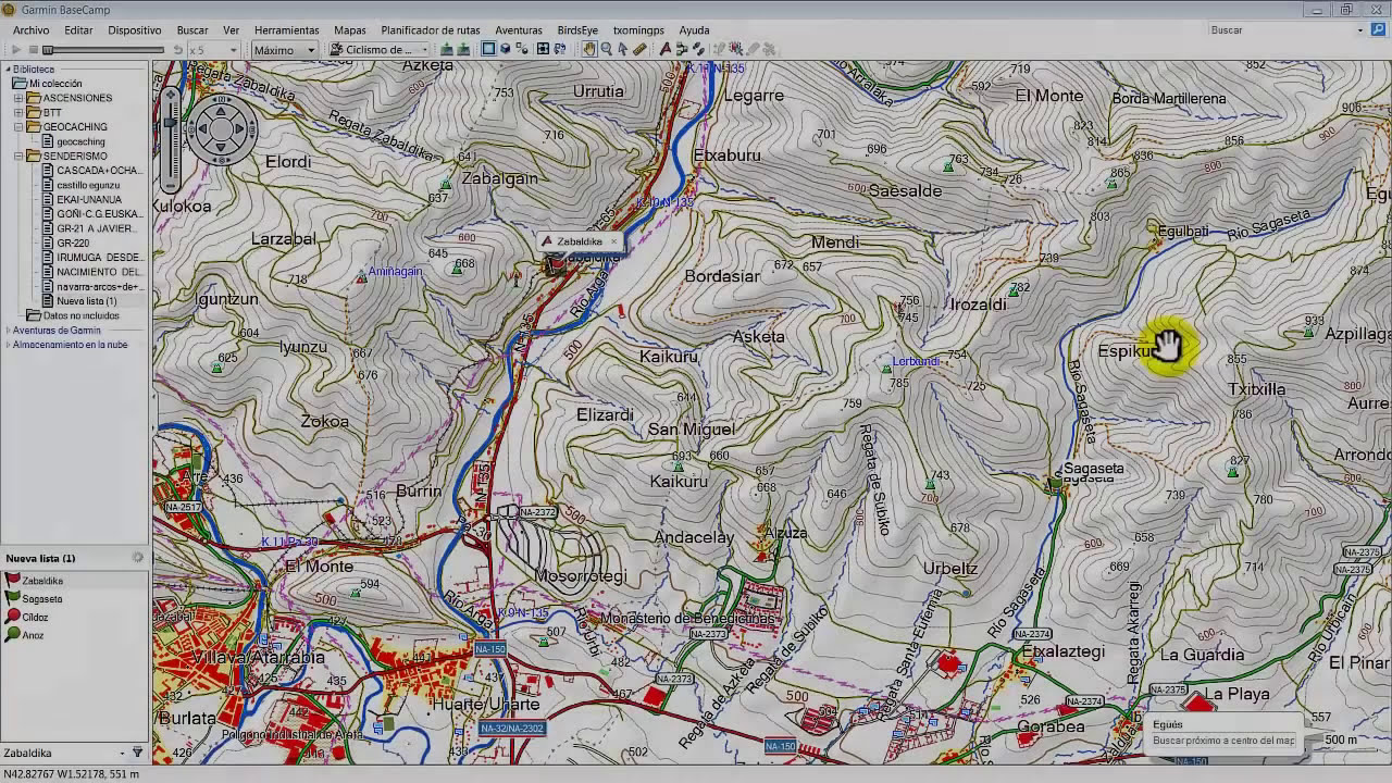 BASECAMP: DIFERENCIAR RUTA DE TRACK