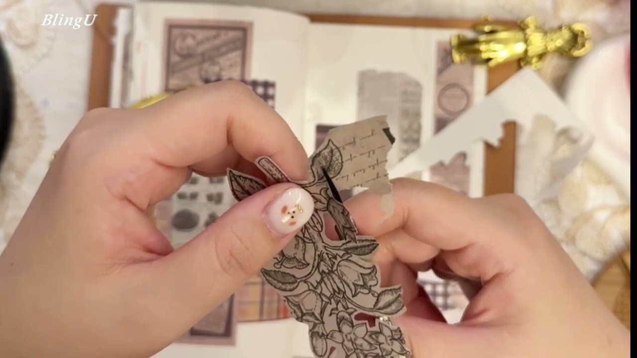 워킹맘다꾸 | 잡음주의😰 | asmr실패.. | 덕지덕지 사건의 냄새가 난다!! #Art Journaling #scrapbooking #アートジャーナリング #スクラップブッキング