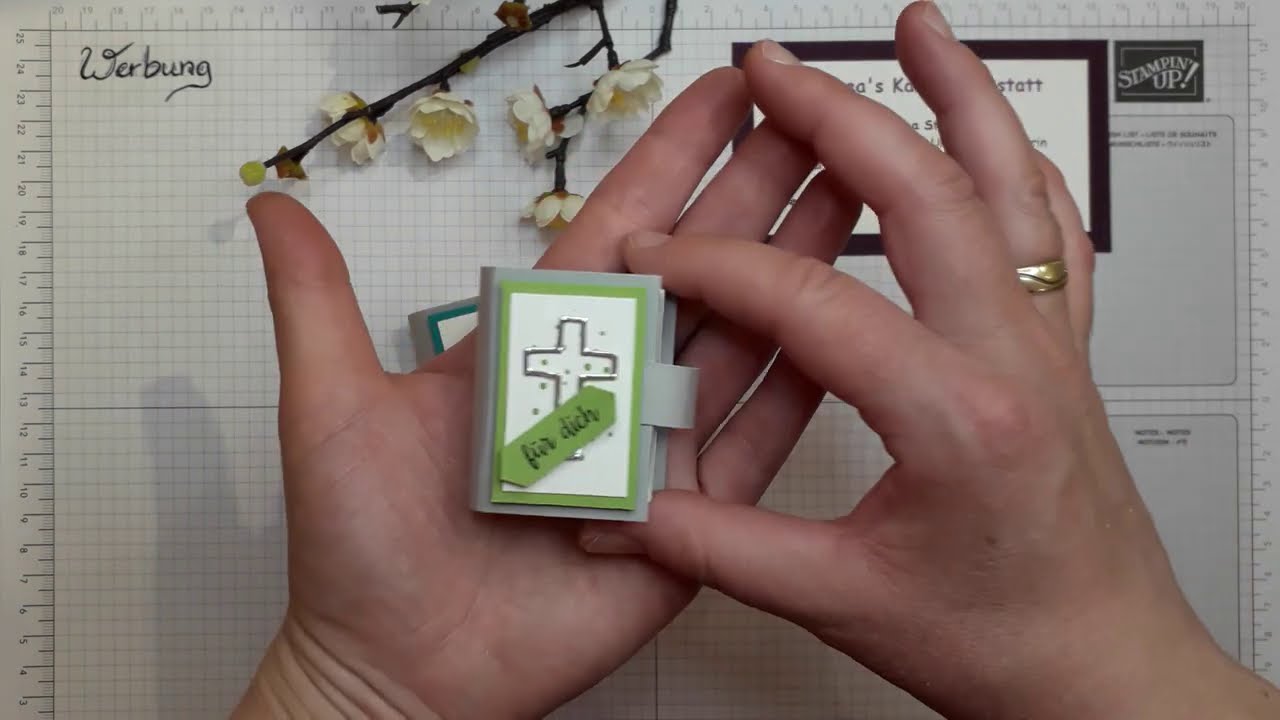 Süße Mini-Buchbox - als Geschenkbox/Gästegoodie - Erstkommunion/Firmung/Konfirmation - Stampin´ Up!®
