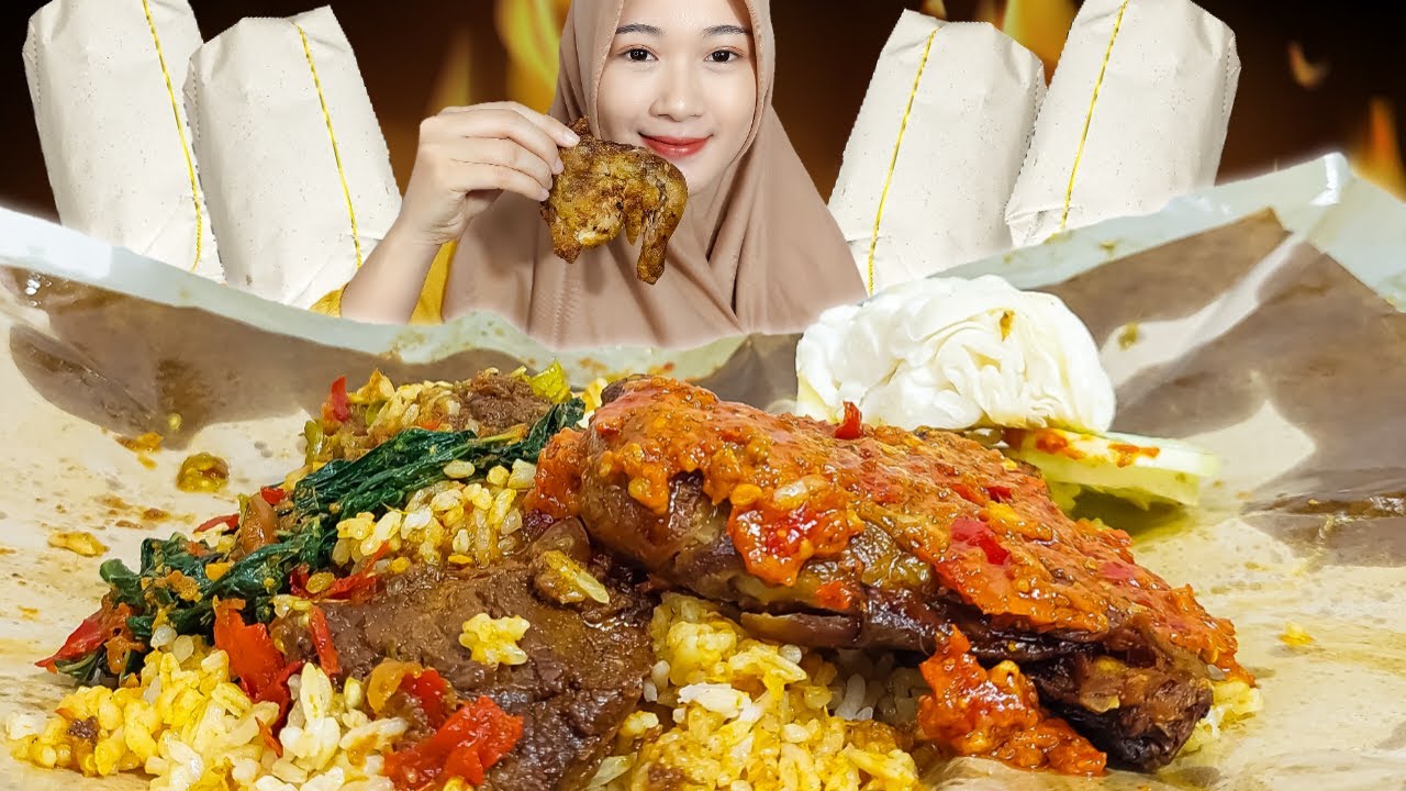 UHUYYY~ NIKMAT SEKALI NASI PADANG LAUK RENDANG 🔥 AYAM GEPUK PAK GEMBUS 🍗
